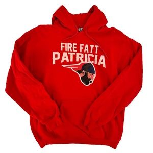 New England Patriots red hoodie